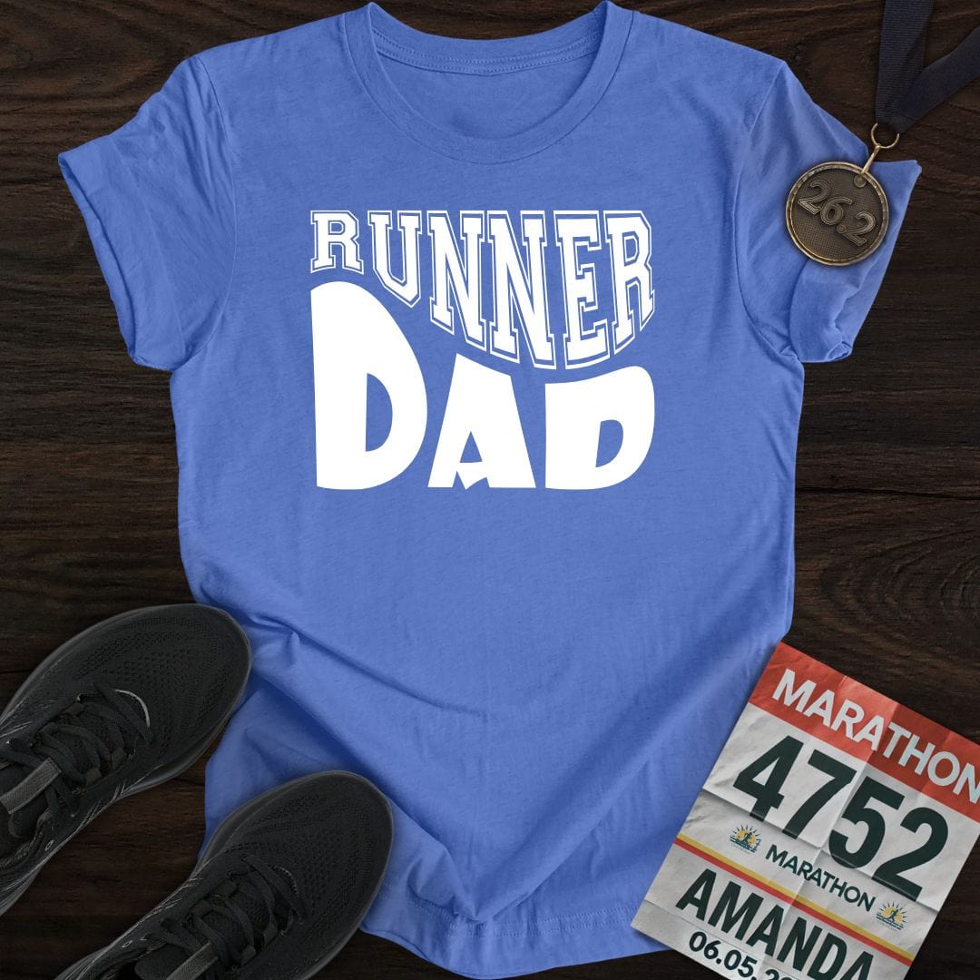 Printify T-Shirt Heather Royal / S Runner Dad T-shirt