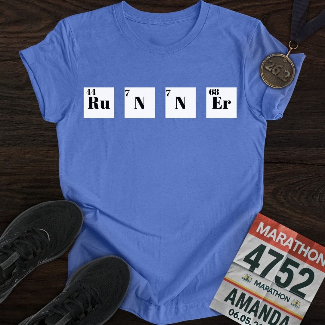 Printify T-Shirt Heather Royal / S Runner Element One T-Shirt