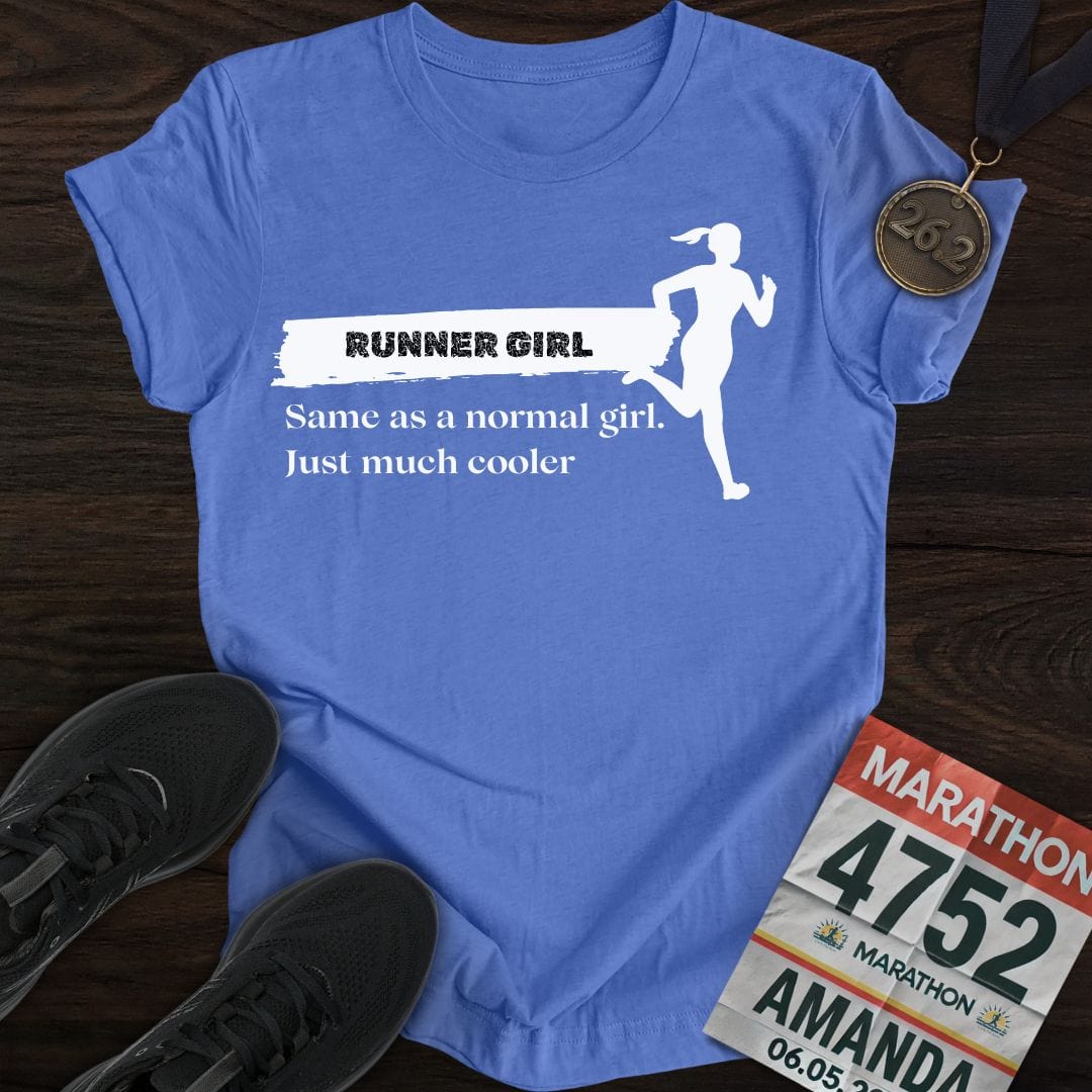 Printify T-Shirt Heather Royal / S Runner Girl T-Shirt