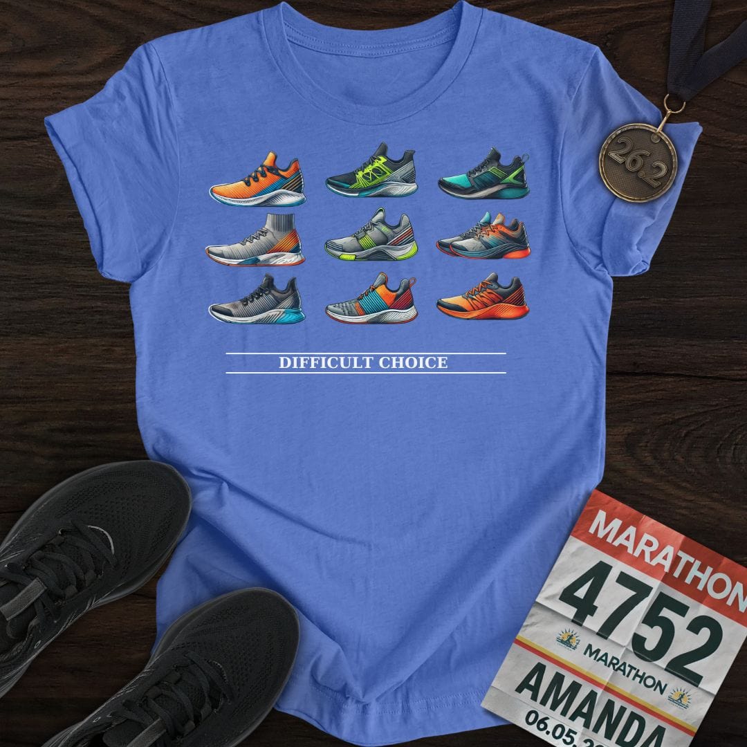 Printify T-Shirt Heather Royal / S Runner Shoes T-Shirt