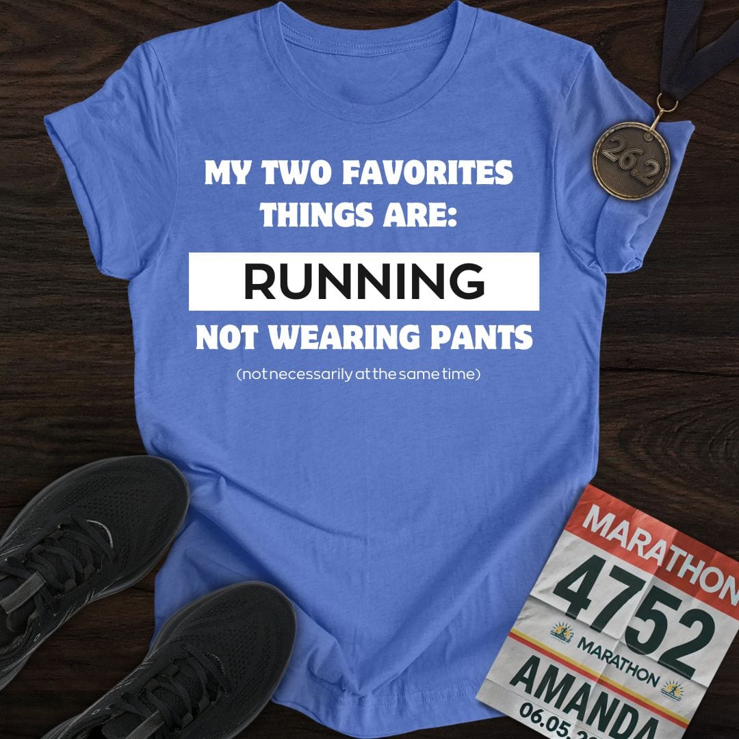 Printify T-Shirt Heather Royal / S Running & Not Wearing Pants T-Shirt