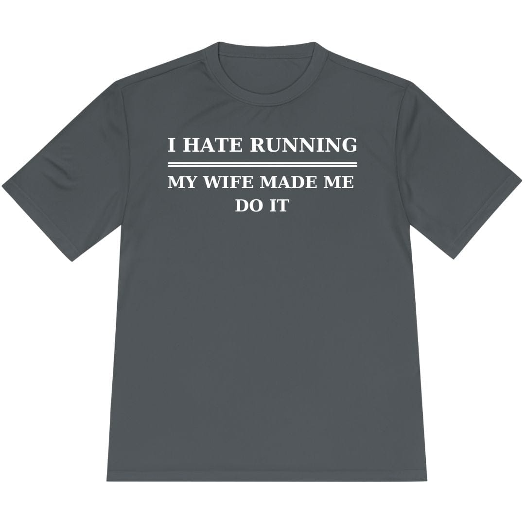 Printify T-Shirt Iron Grey / XS Hate Running T-Shirt / Pro