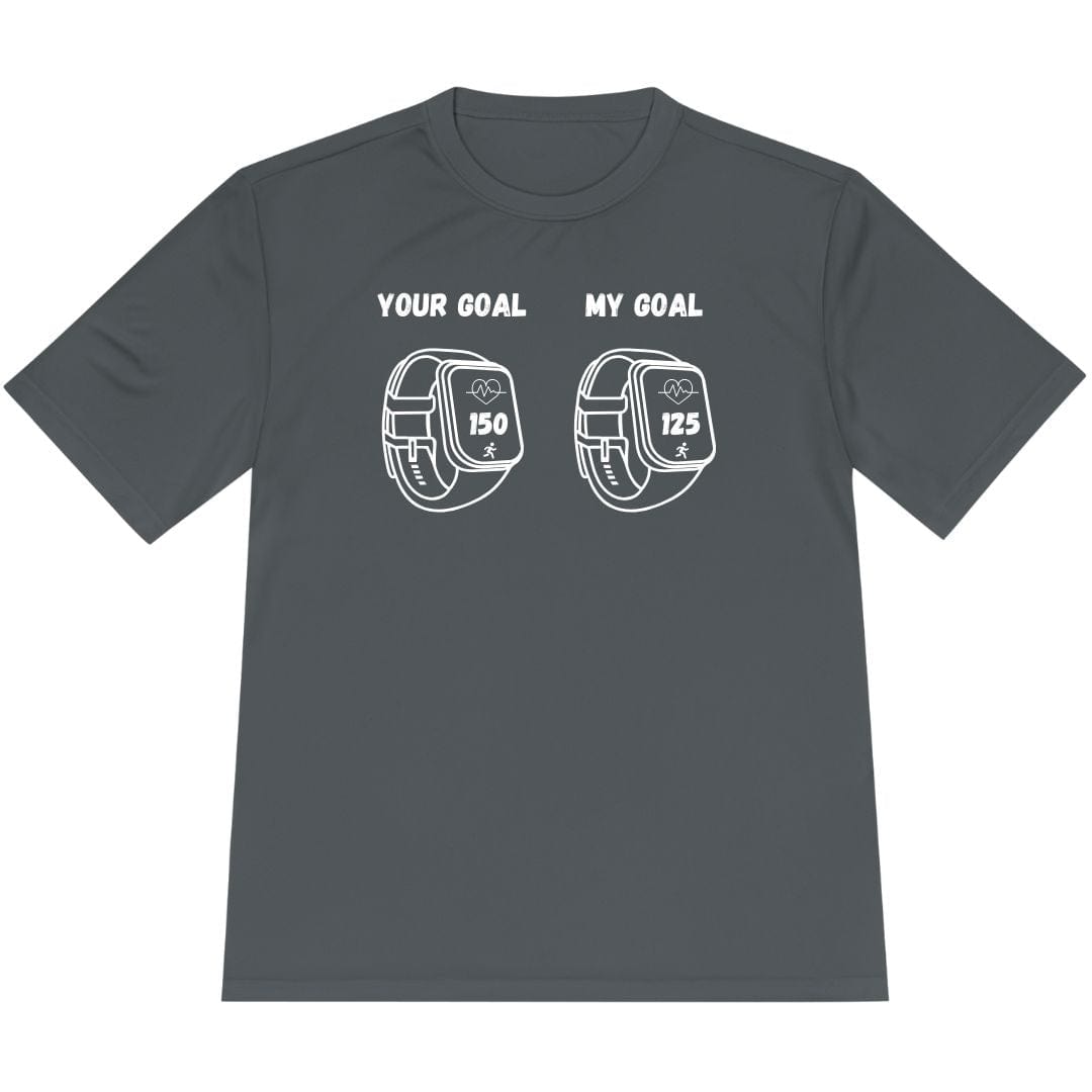 Printify T-Shirt Iron Grey / XS Heart Rate Goals -2- T-Shirt / Pro