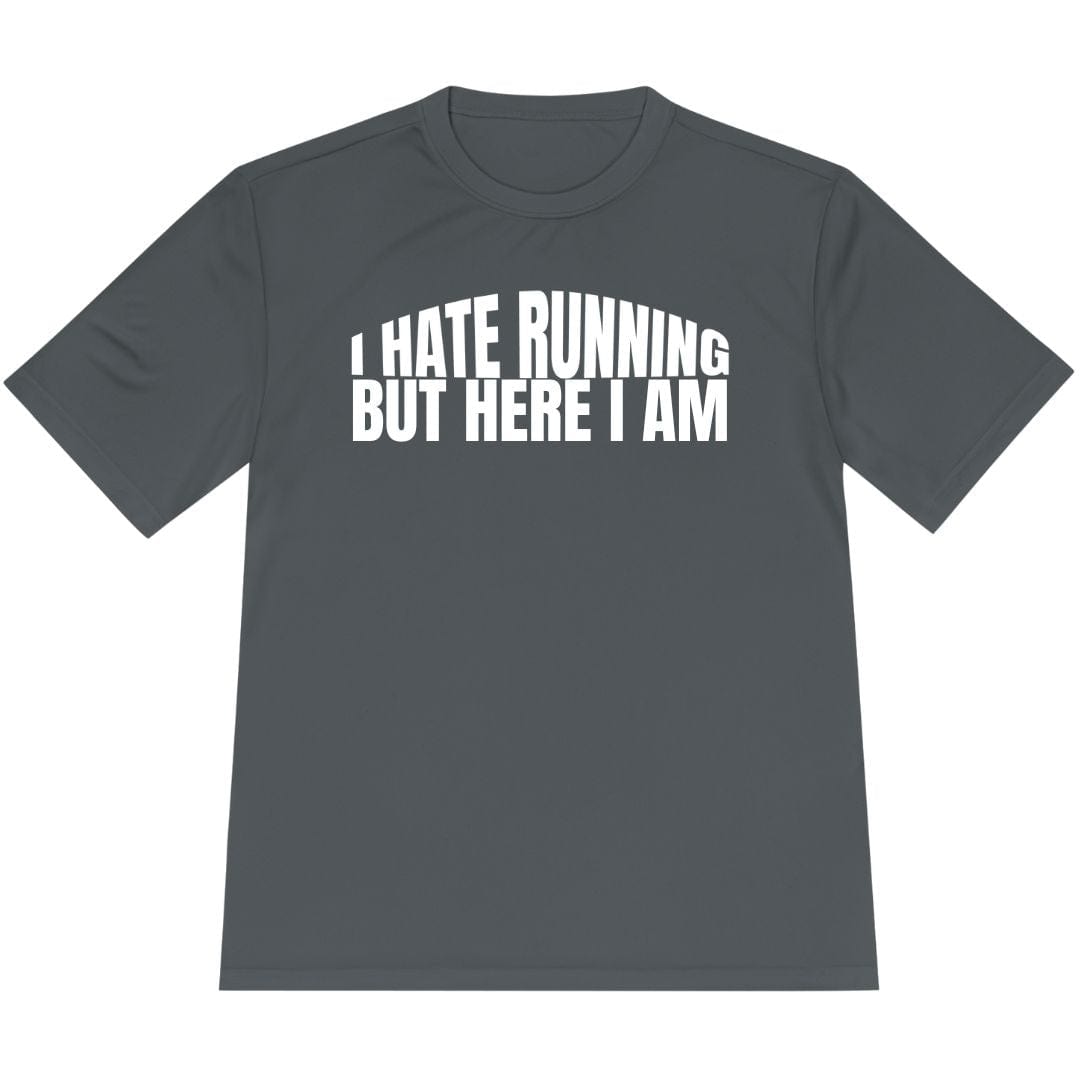 Printify T-Shirt Iron Grey / XS I Hate Running -2- T-Shirt / Pro