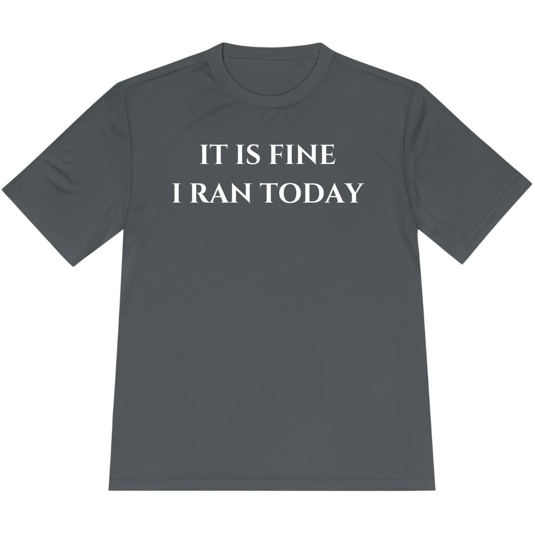 Printify T-Shirt Iron Grey / XS I Ran Today T-Shirt / Pro