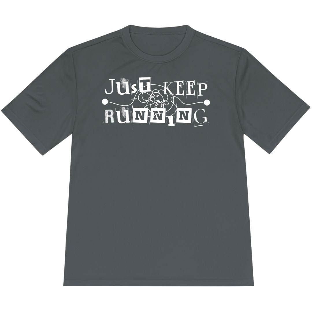 Printify T-Shirt Iron Grey / XS Just Keep Running T-Shirt / Pro