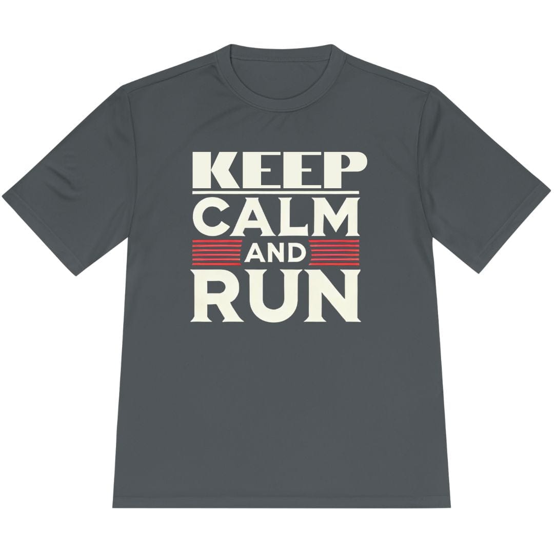 Printify T-Shirt Iron Grey / XS Keep Calm and Run T-Shirt / Pro