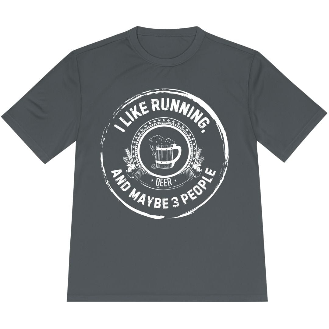 Printify T-Shirt Iron Grey / XS Like Running and Beer T-Shirt / Pro