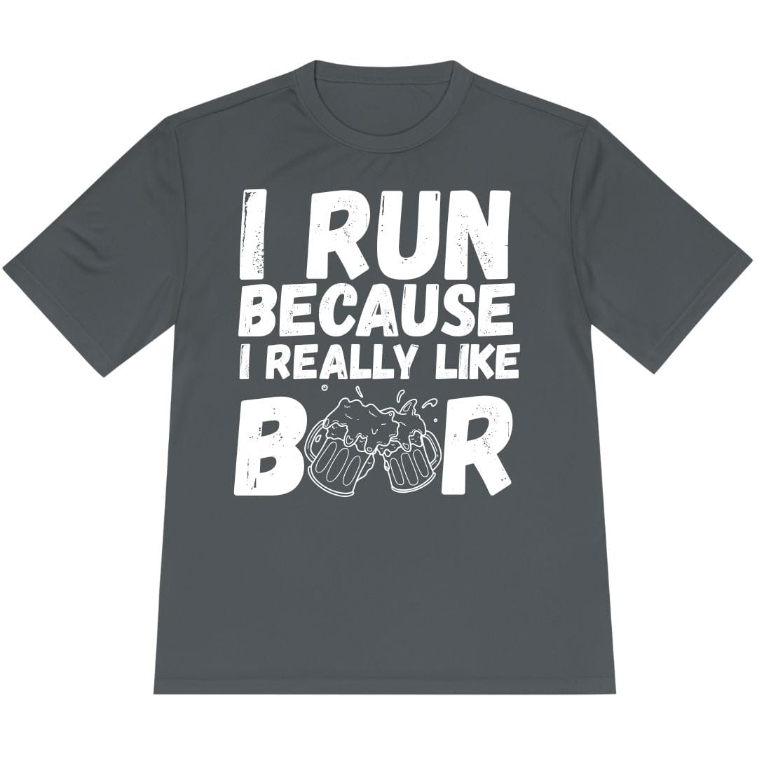 Printify T-Shirt Iron Grey / XS Like Running or Beer T-Shirt / Pro