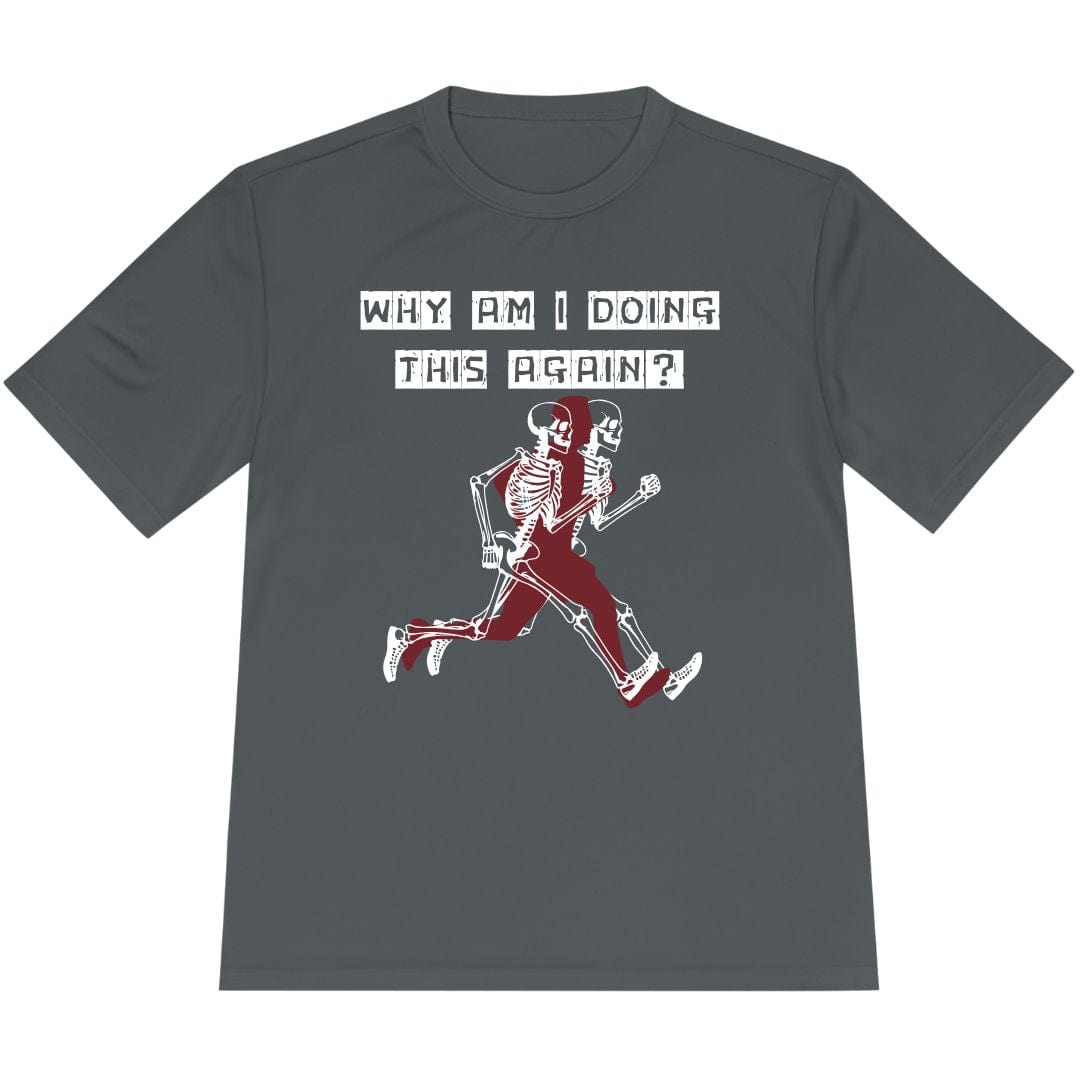 Printify T-Shirt Iron Grey / XS Run Again? T-Shirt / Pro