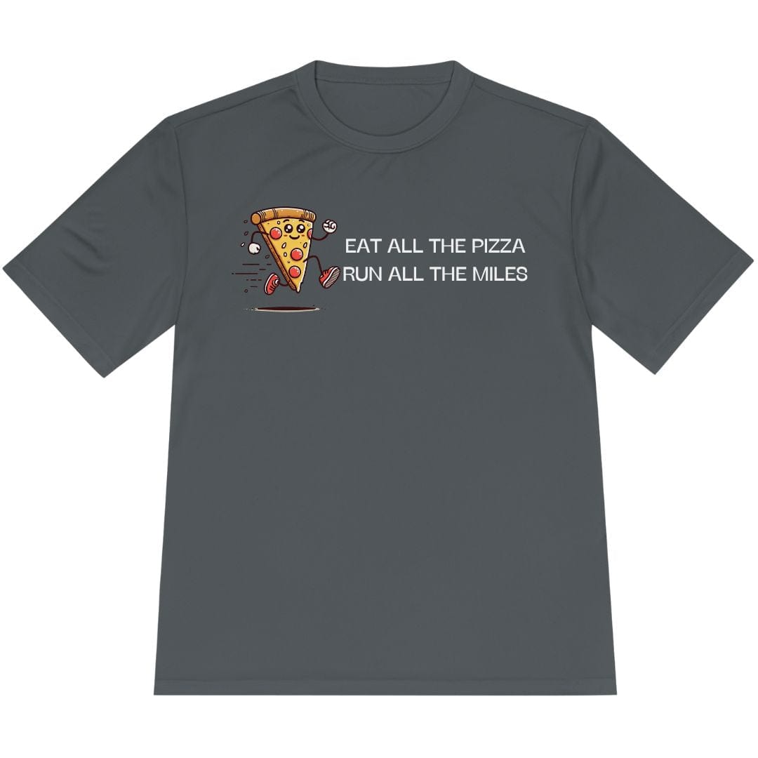 Printify T-Shirt Iron Grey / XS Run All The Miles T-Shirt / Pro