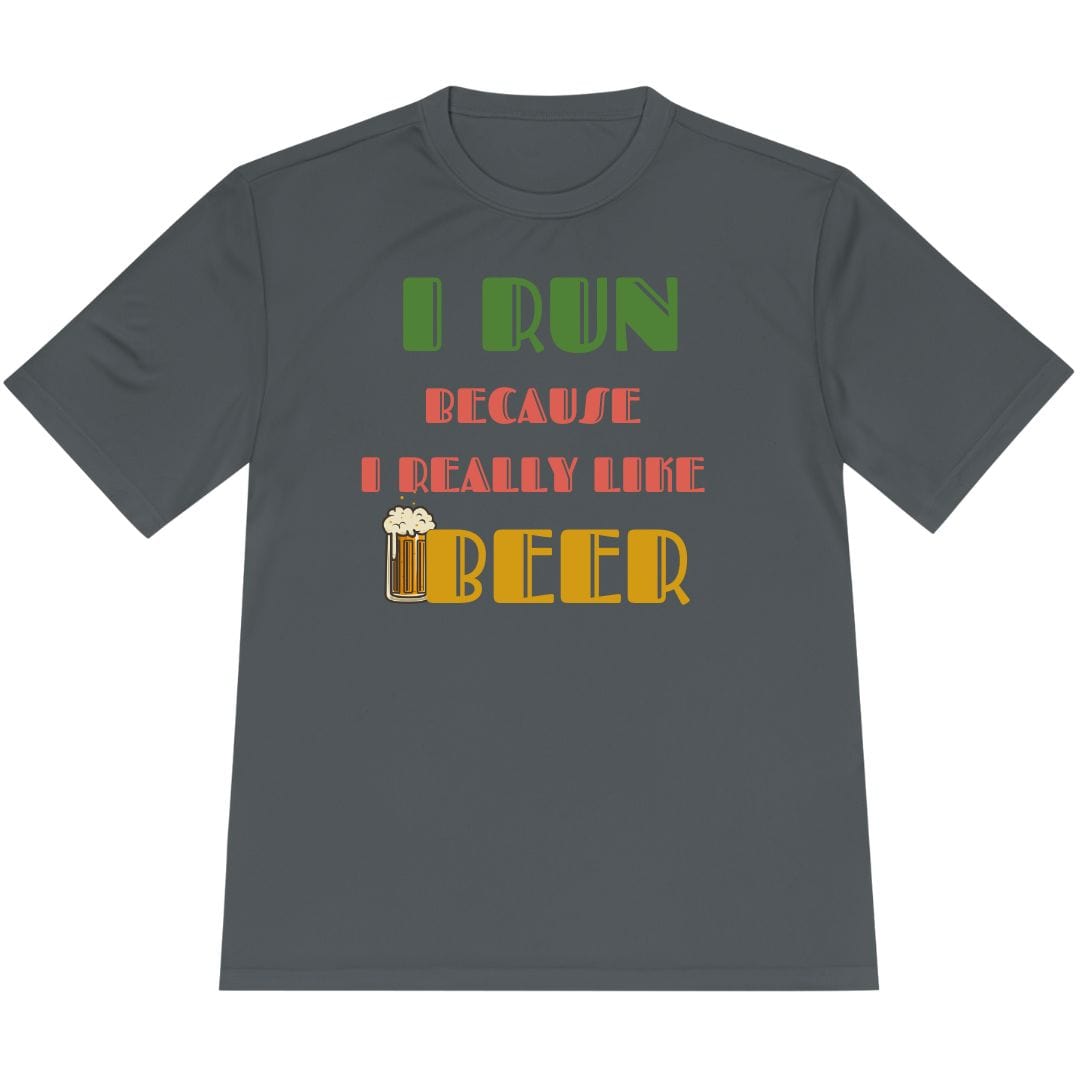 Printify T-Shirt Iron Grey / XS Run For Beer T-Shirt / Pro