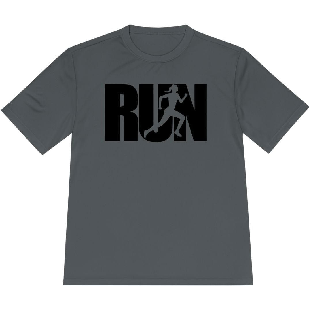 Printify T-Shirt Iron Grey / XS Run Girl T-Shirt / Pro