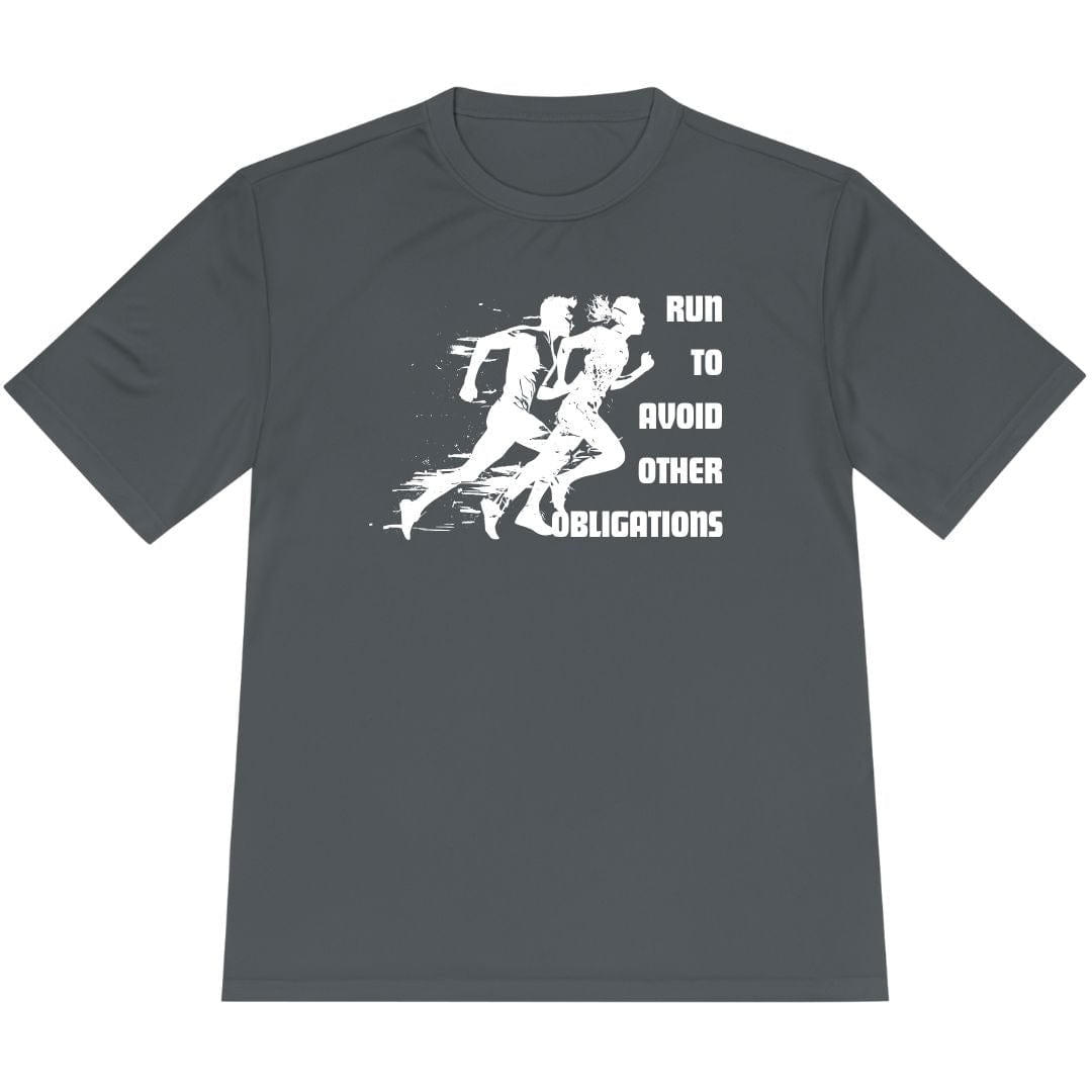 Printify T-Shirt Iron Grey / XS Run To Avoid Other Obligations T-Shirt / Pro