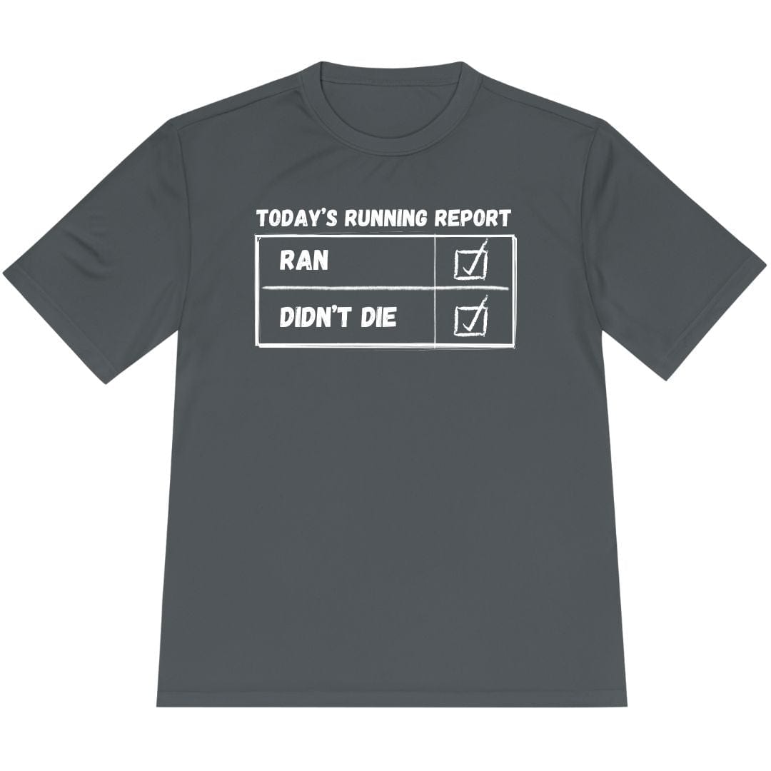 Printify T-Shirt Iron Grey / XS Today's Running Report T-Shirt / Pro