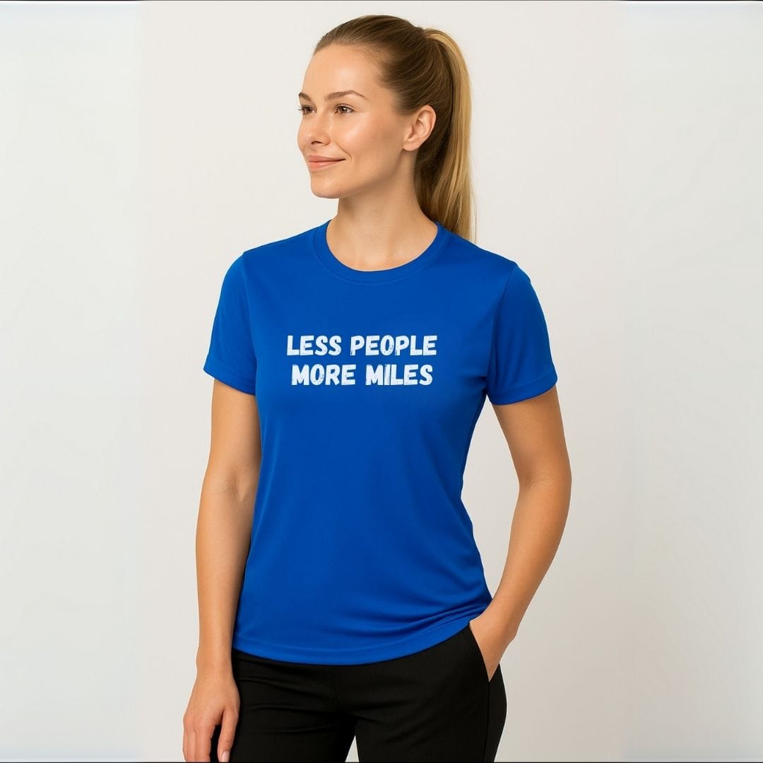 Printify T-Shirt Less People More Miles T-Shirt / Pro