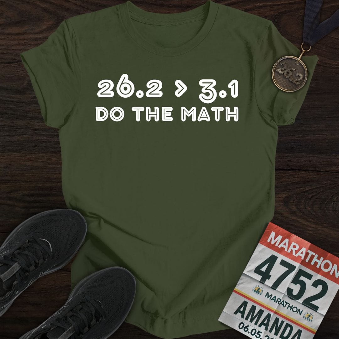 Printify T-Shirt Military Green / S 26.2 > 3.1 T-shirt