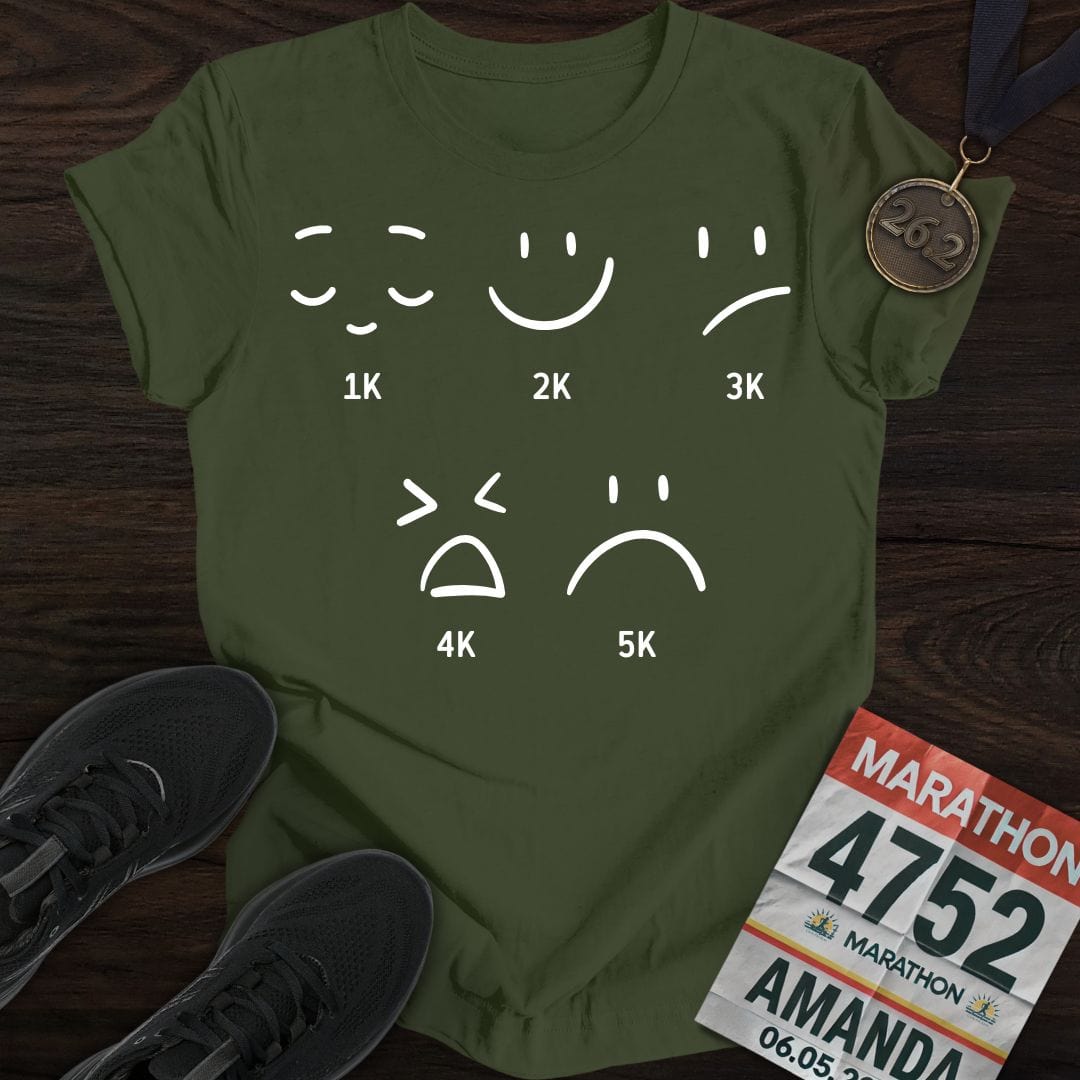 Printify T-Shirt Military Green / S 5K Emotion Journey T-Shirt