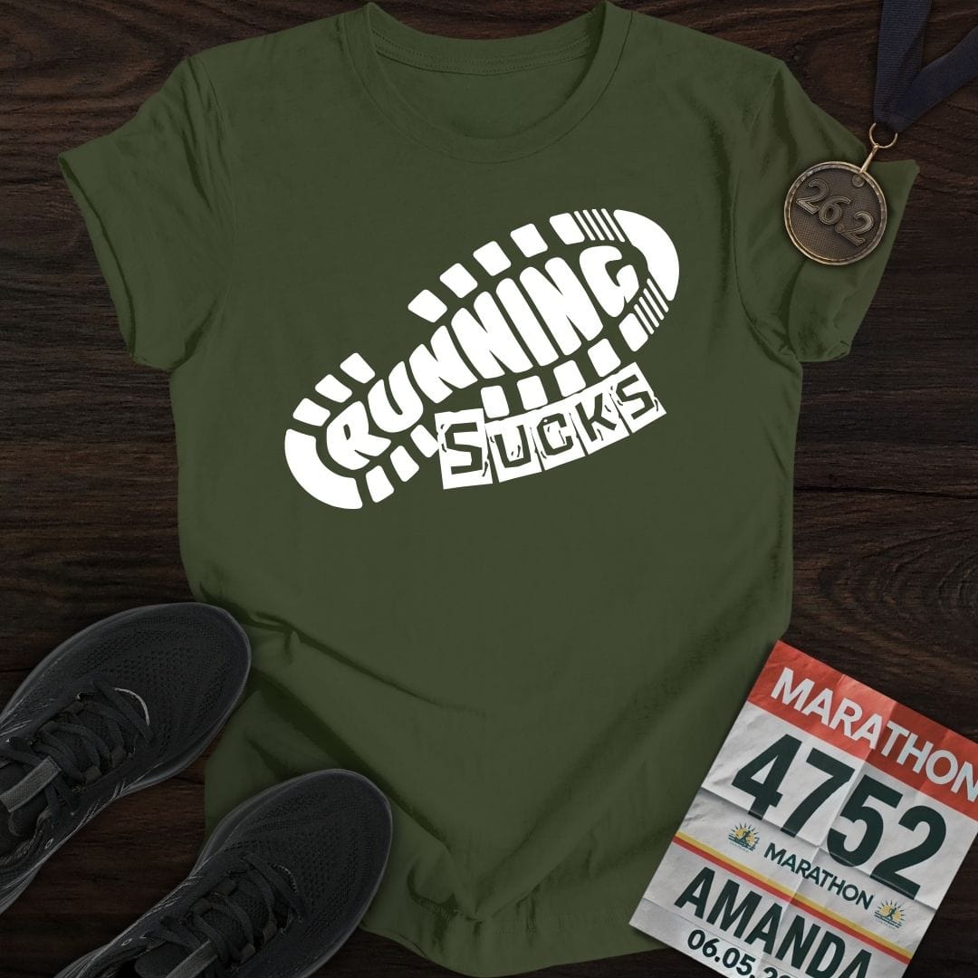 Printify T-Shirt Military Green / S Love/Hate Run T-shirt