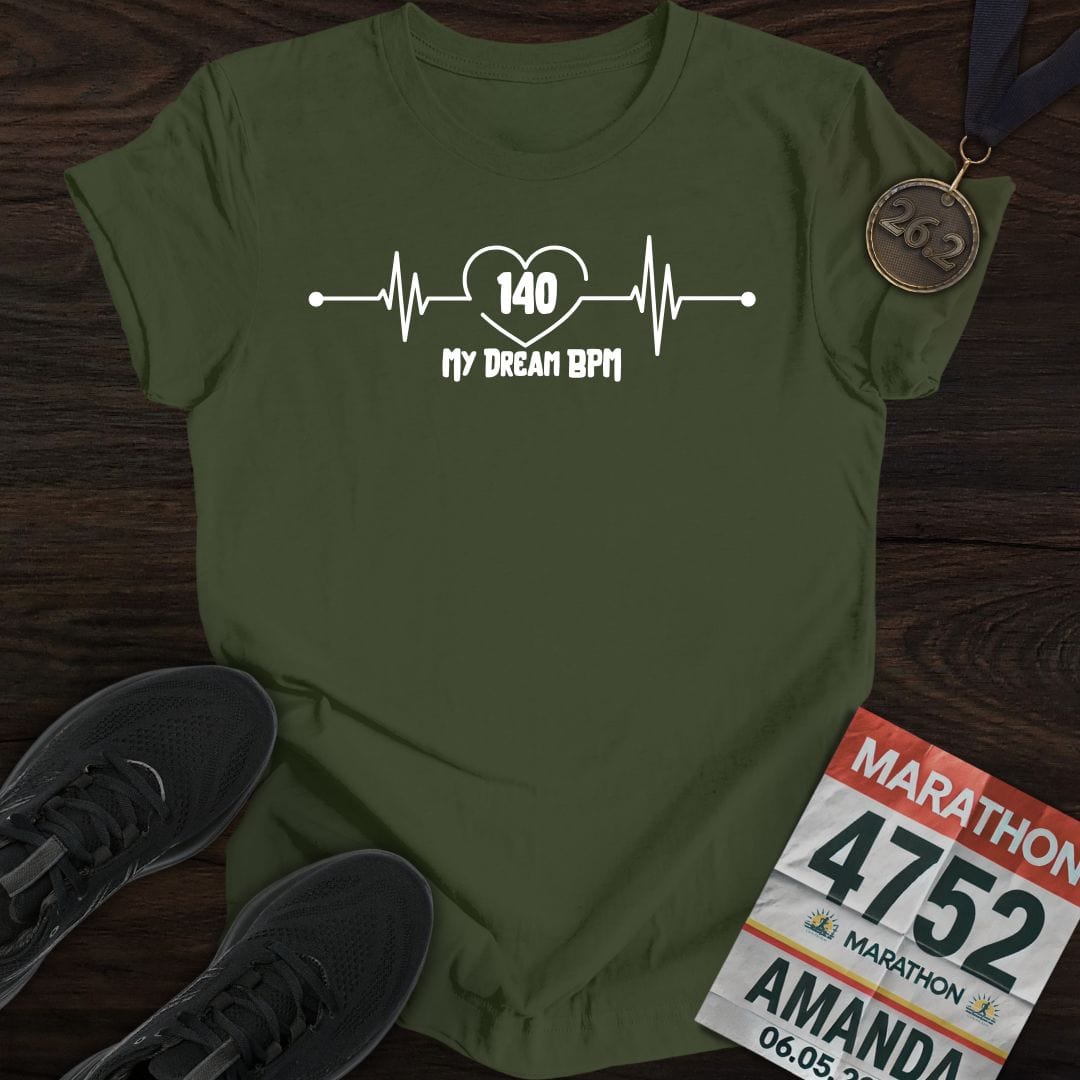Printify T-Shirt Military Green / S My Dream 140 BPM T-shirt