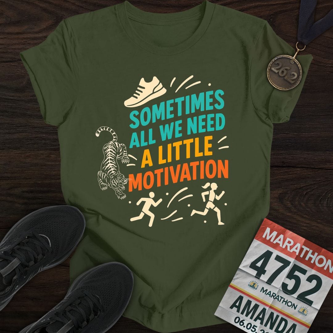 Printify T-Shirt Military Green / S My Motivation T-Shirt