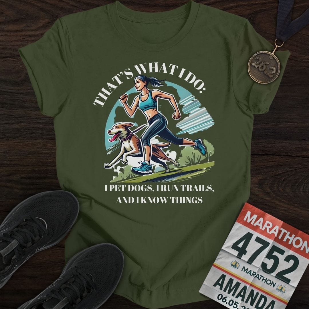 Printify T-Shirt Military Green / S That's What I Do T-Shirt