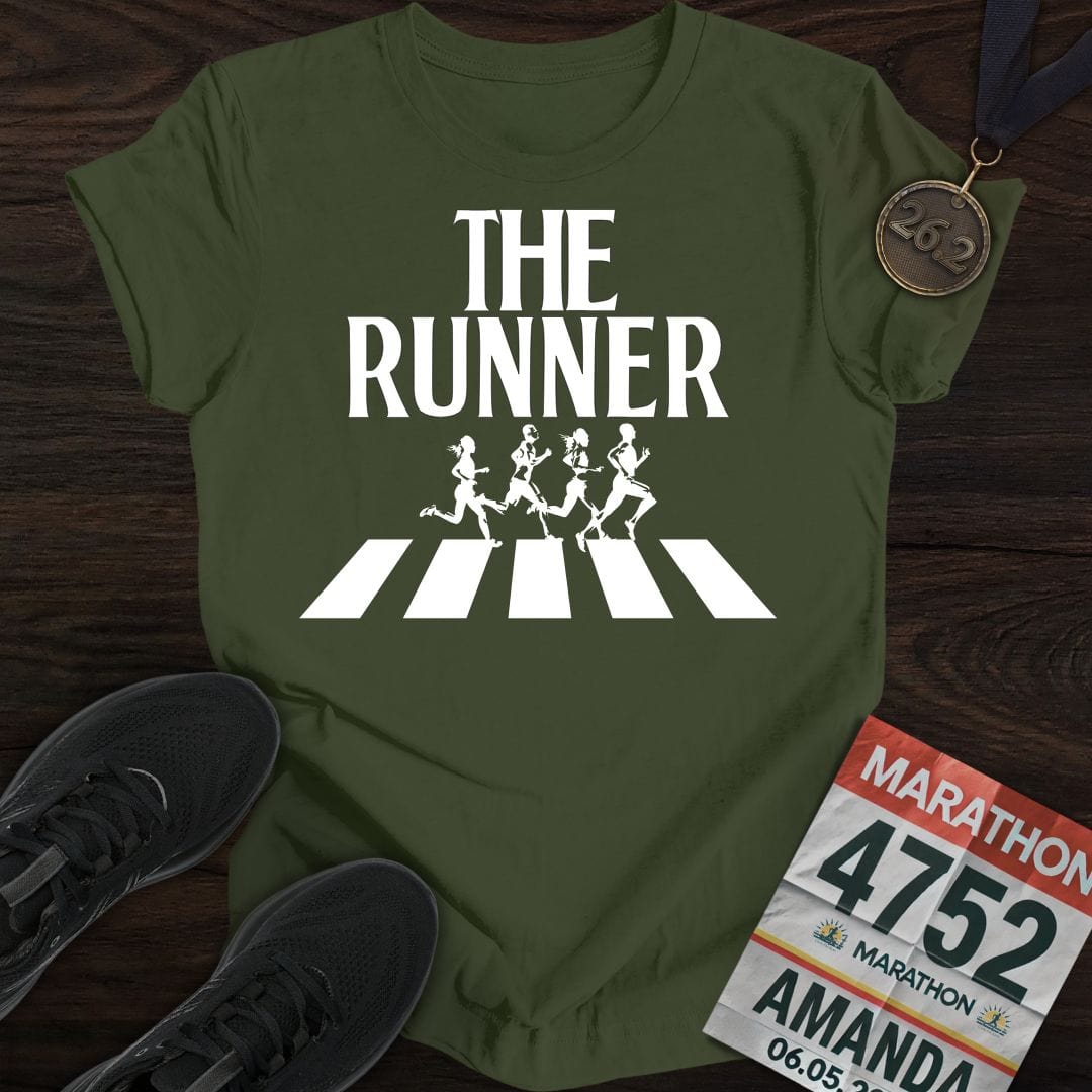 Printify T-Shirt Military Green / S The Runner Lane T-shirt