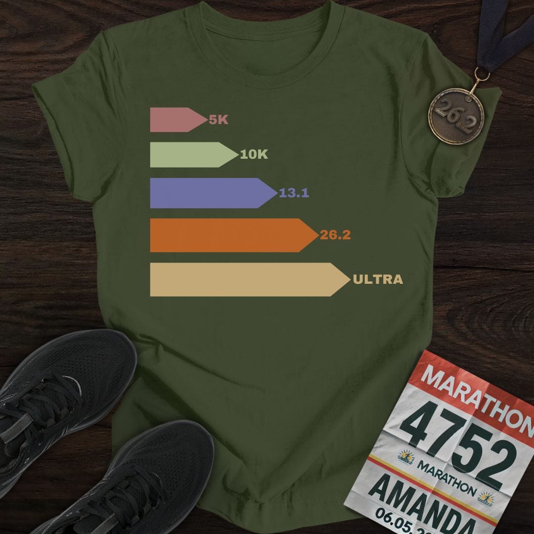 Printify T-Shirt Military Green / S Ultra Target Runner T-Shirt