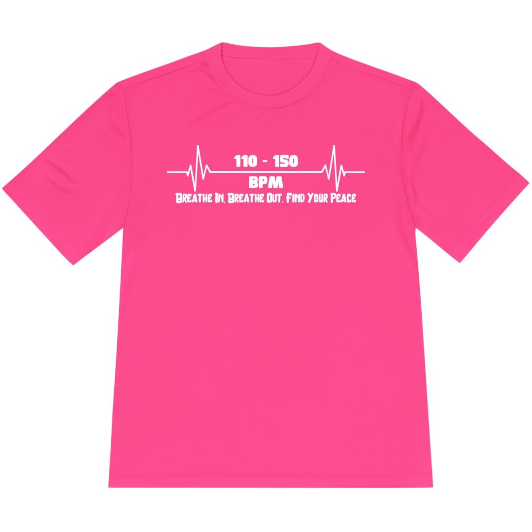 Printify T-Shirt Neon Pink / XS Breathe In, Breathe Out. Find Your Peace T-Shirt / Pro
