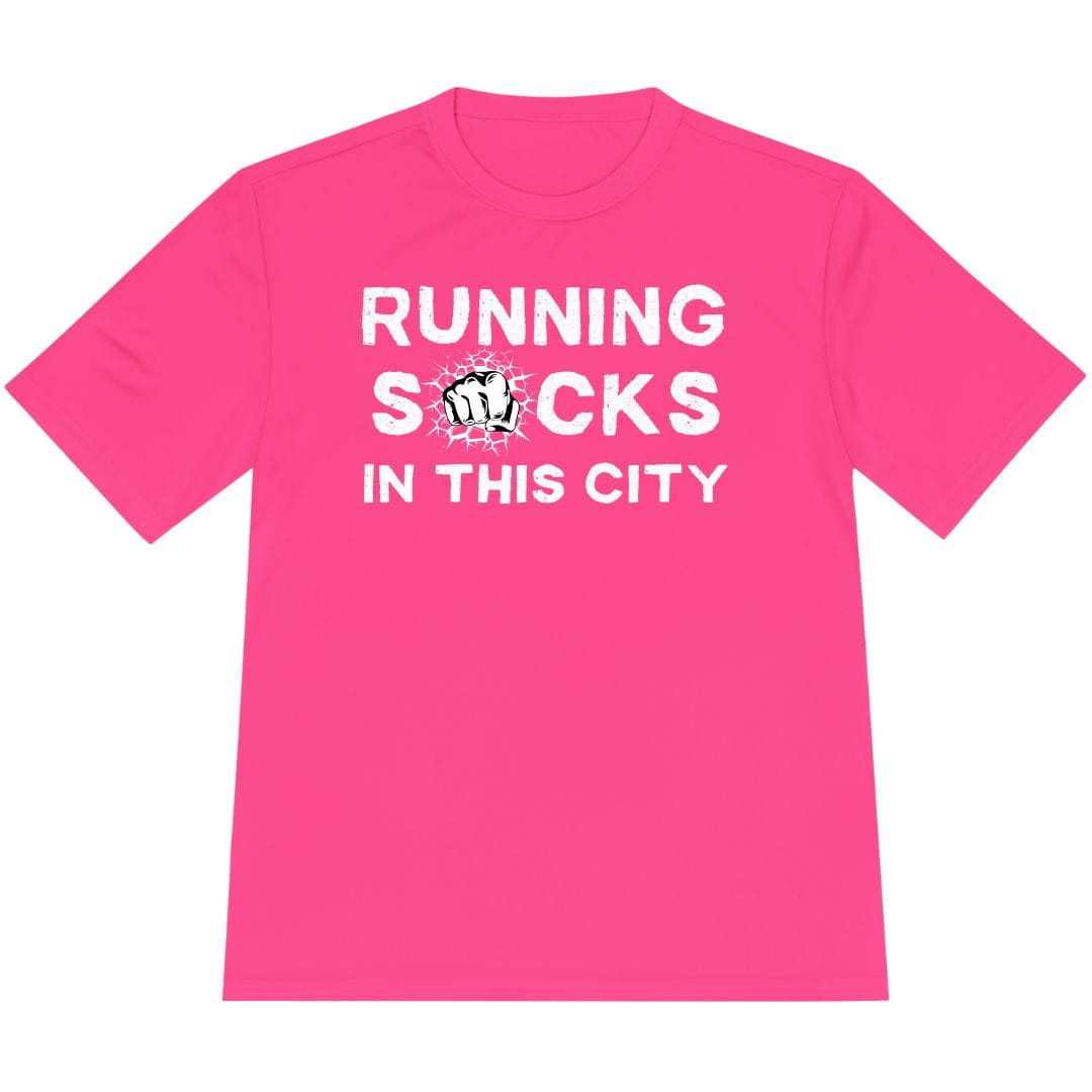 Printify T-Shirt Neon Pink / XS City Runs, Zero Fun T-Shirt / Pro