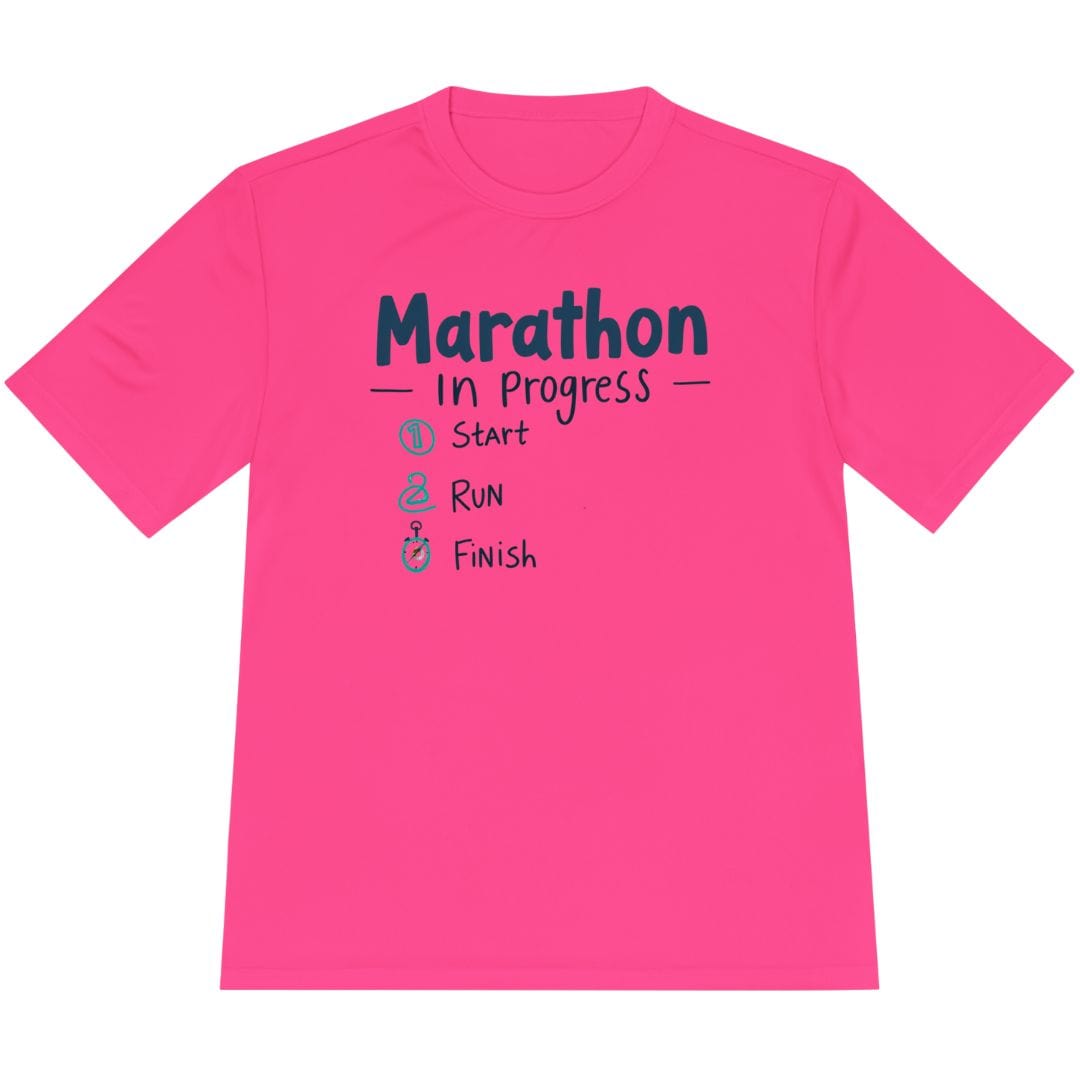 Printify T-Shirt Neon Pink / XS Easy Marathon T-Shirt / Pro