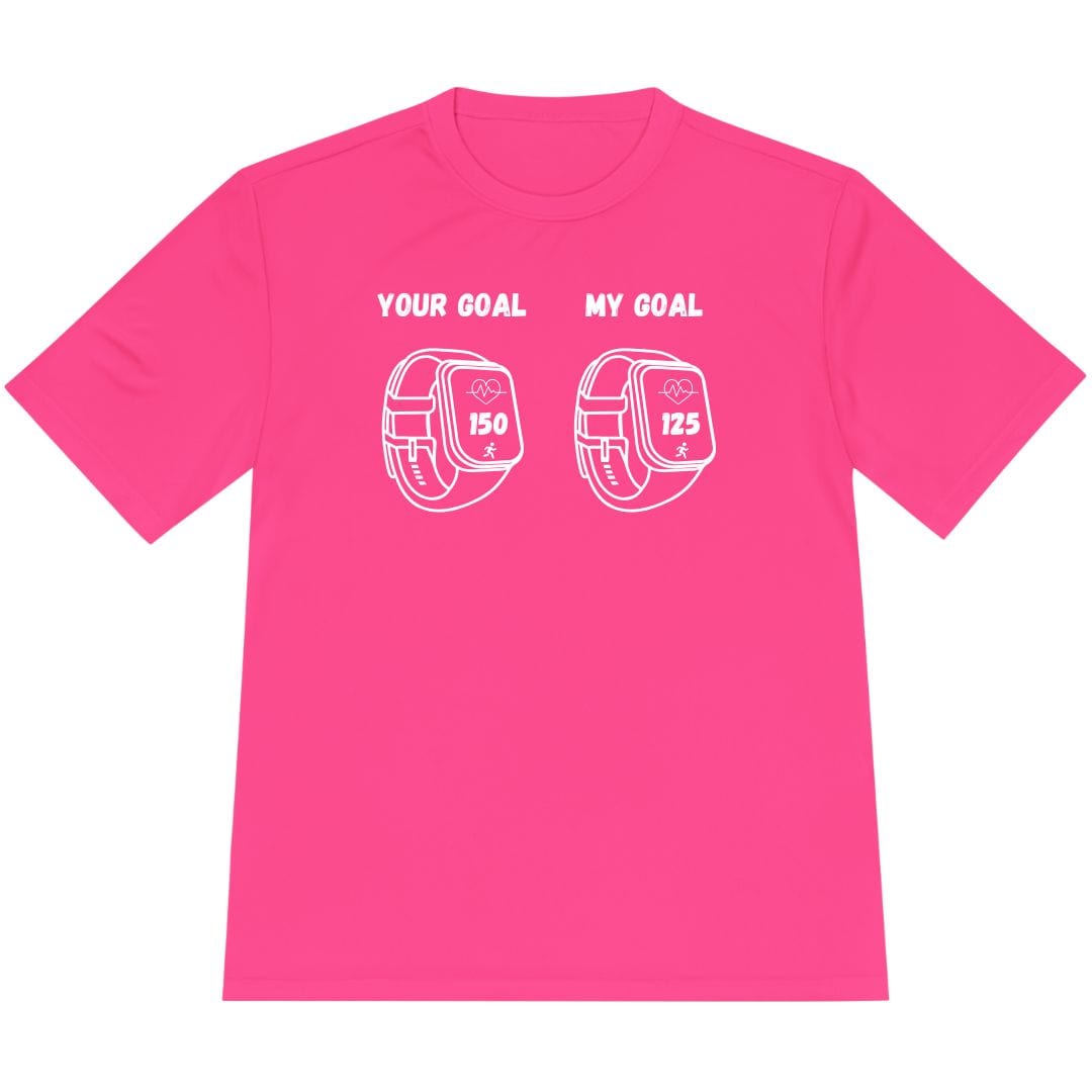 Printify T-Shirt Neon Pink / XS Heart Rate Goals -2- T-Shirt / Pro
