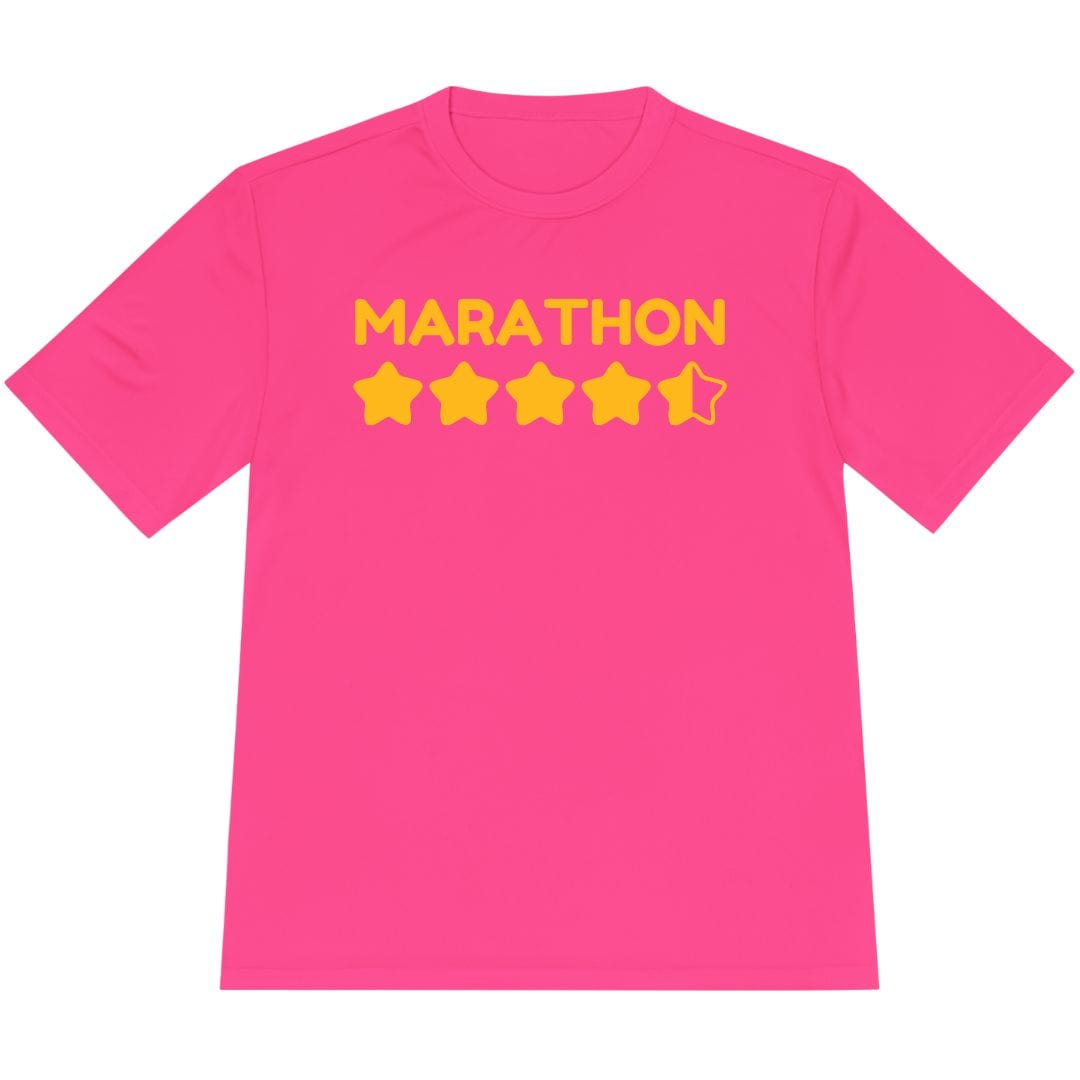 Printify T-Shirt Neon Pink / XS Marathon Star Score T-Shirt / Pro