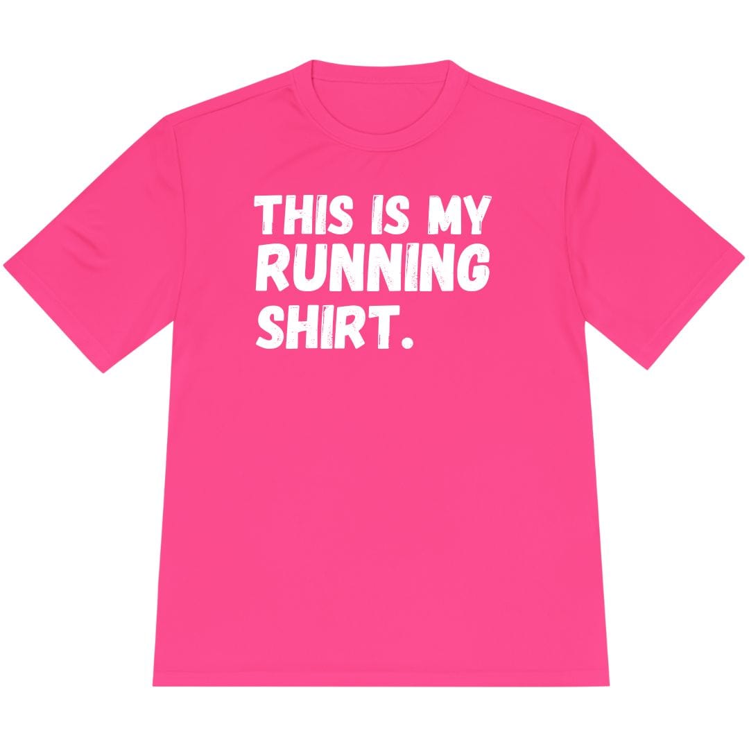Printify T-Shirt Neon Pink / XS My Running Shirt T-Shirt / Pro