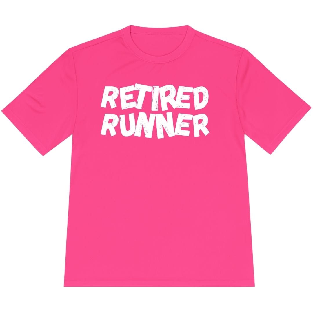 Printify T-Shirt Neon Pink / XS Retired Runner T-Shirt / Pro