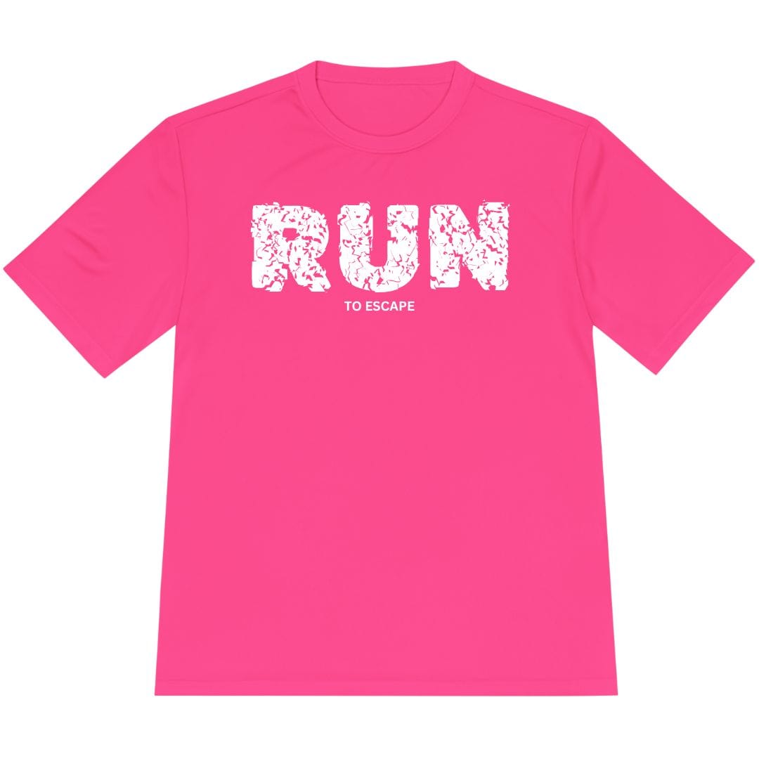 Printify T-Shirt Neon Pink / XS Run To Escape T-Shirt / Pro