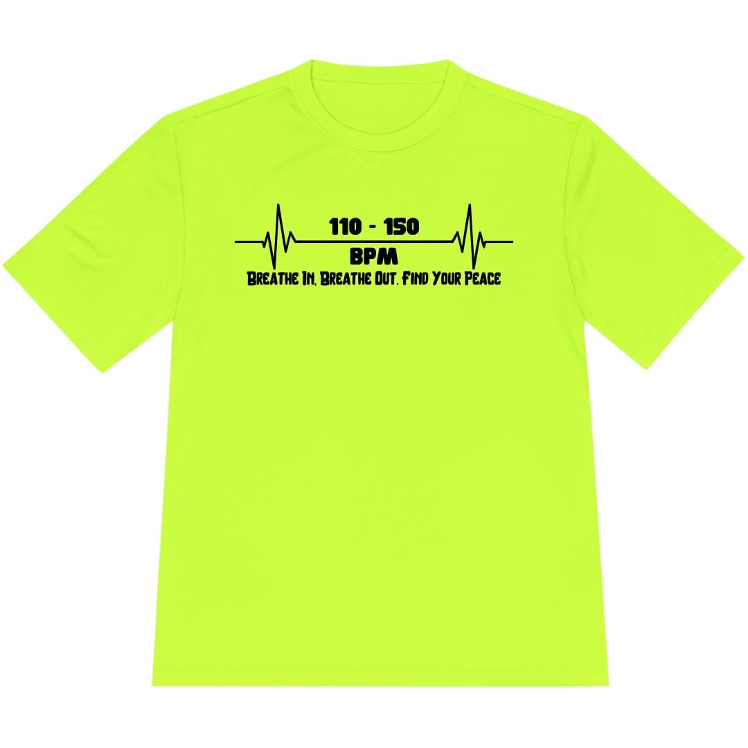 Printify T-Shirt Neon Yellow / XS Breathe In, Breathe Out. Find Your Peace T-Shirt / Pro