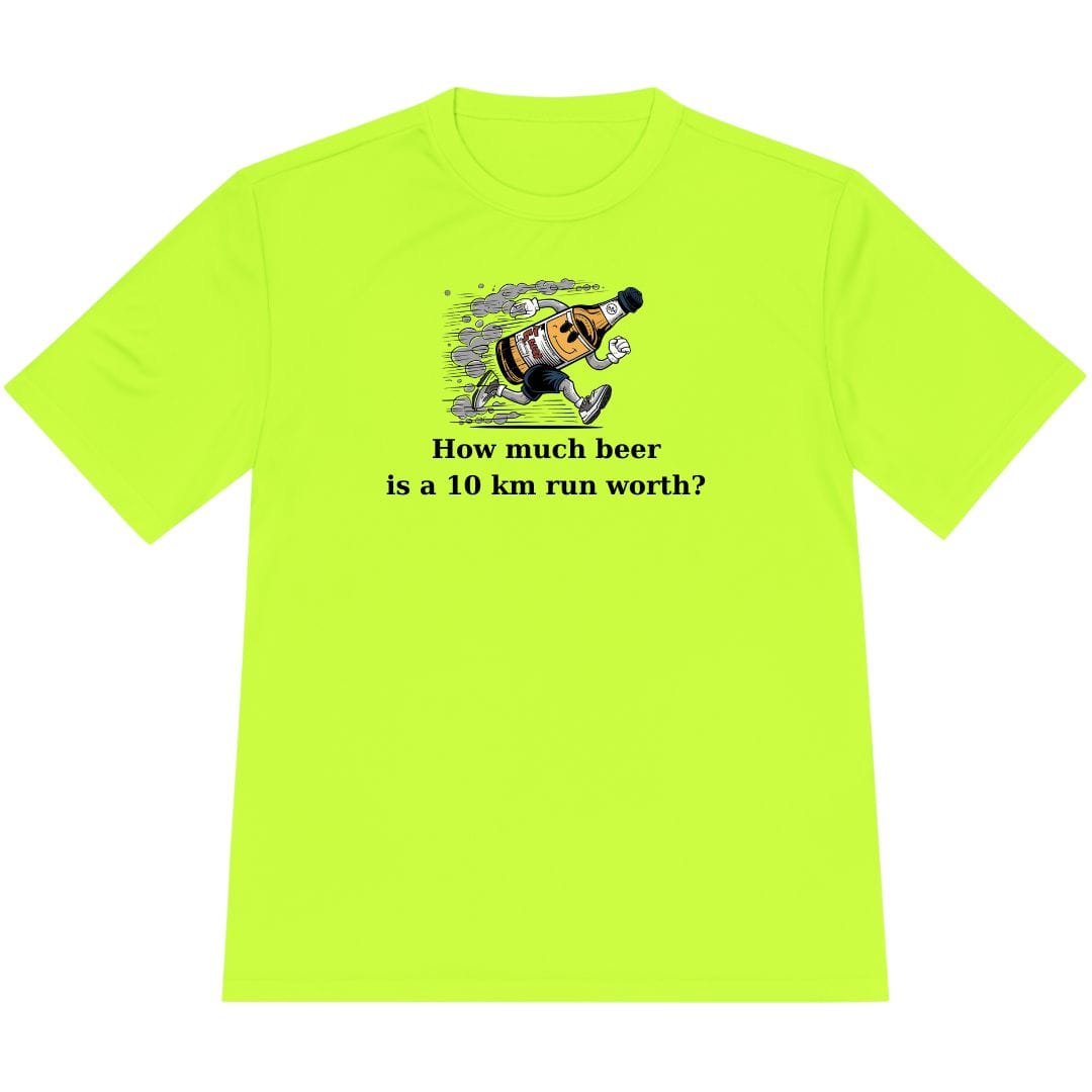 Printify T-Shirt Neon Yellow / XS Drink Beer Run 10KM T-Shirt / Pro