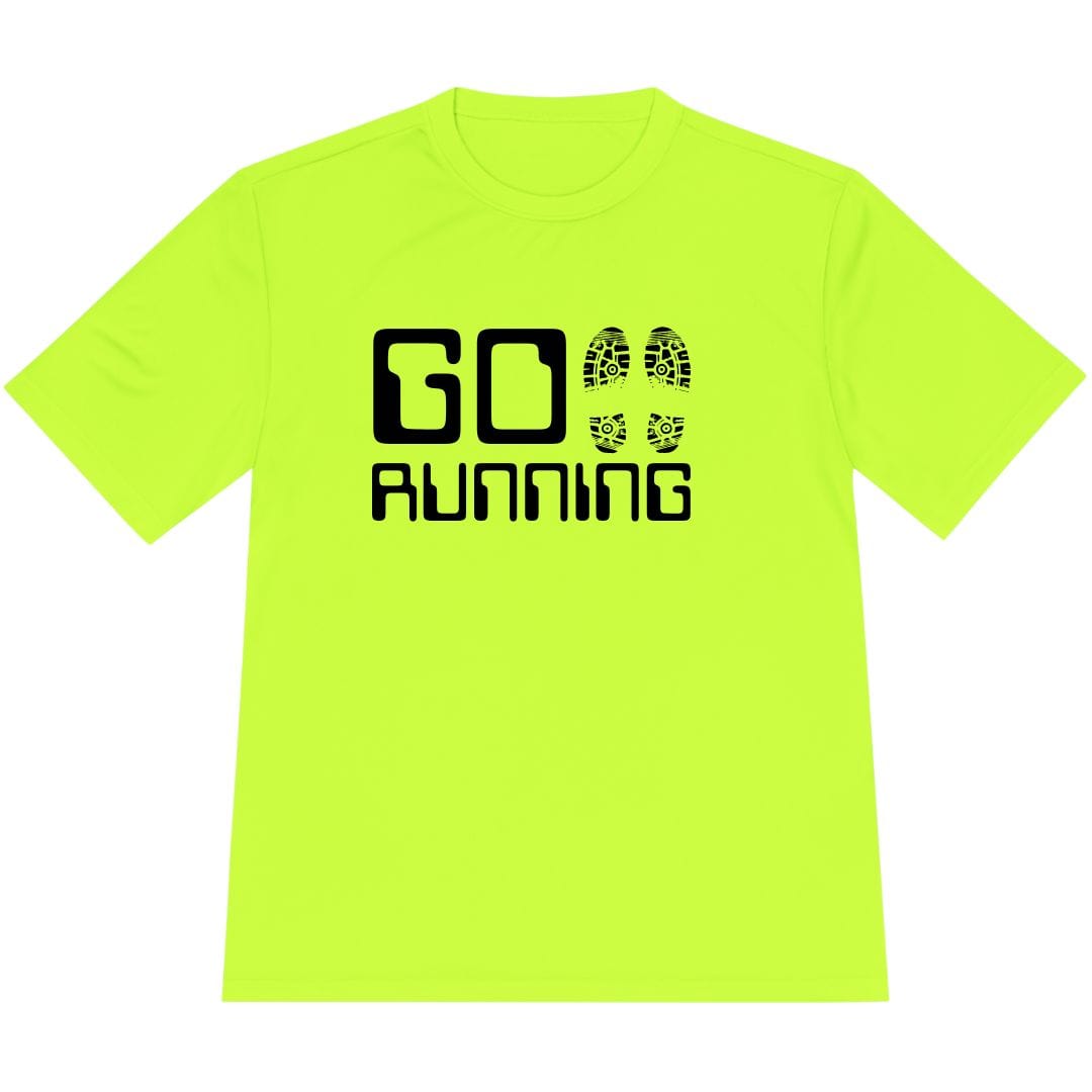Printify T-Shirt Neon Yellow / XS Go Running T-Shirt / Pro