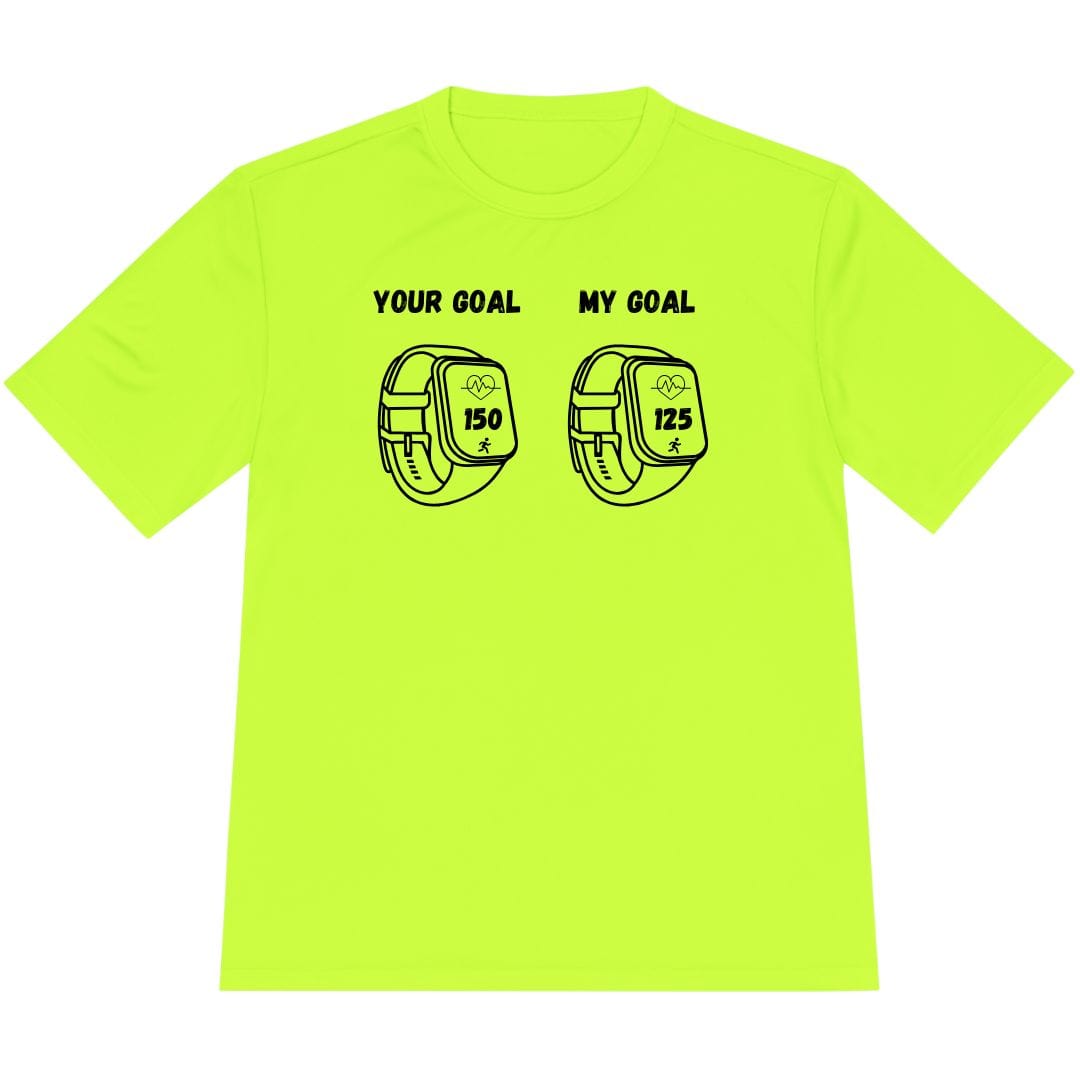 Printify T-Shirt Neon Yellow / XS Heart Rate Goals -2- T-Shirt / Pro