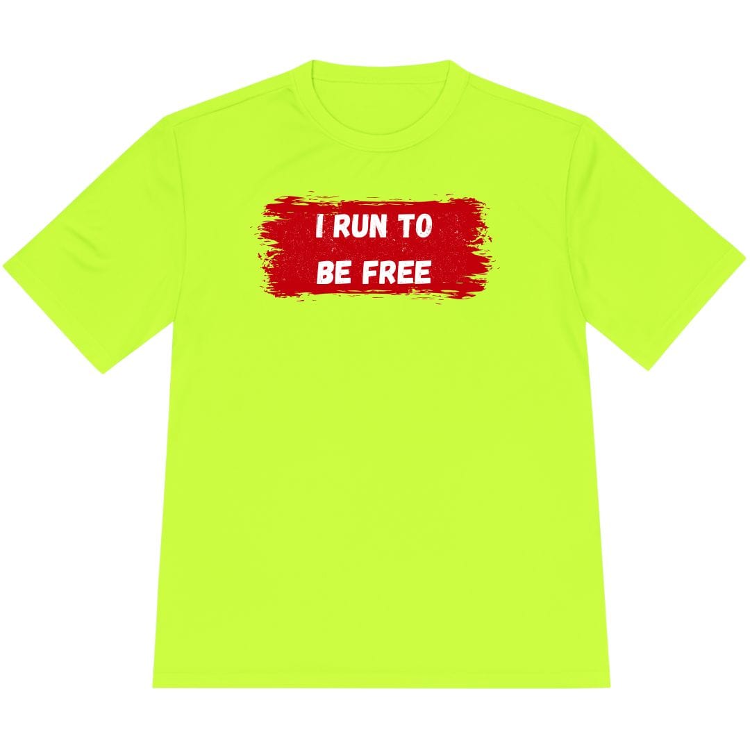 Printify T-Shirt Neon Yellow / XS I Run to Be Free T-Shirt / Pro