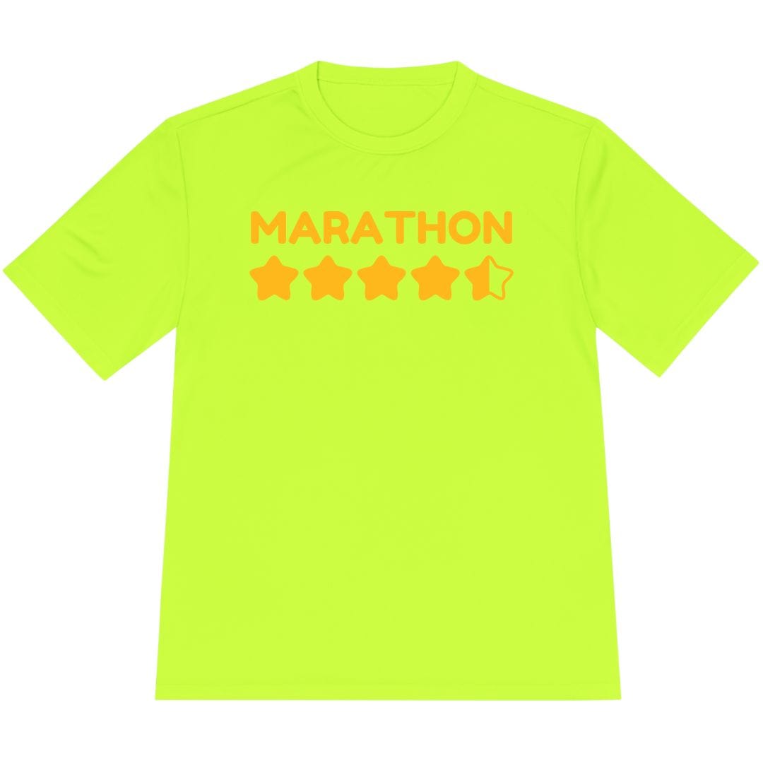 Printify T-Shirt Neon Yellow / XS Marathon Star Score T-Shirt / Pro