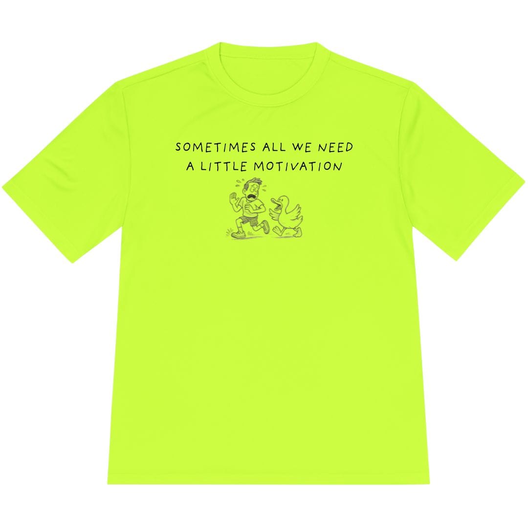 Printify T-Shirt Neon Yellow / XS Motivated Like a Duck T-Shirt / Pro