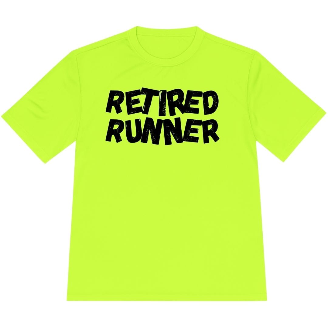 Printify T-Shirt Neon Yellow / XS Retired Runner T-Shirt / Pro