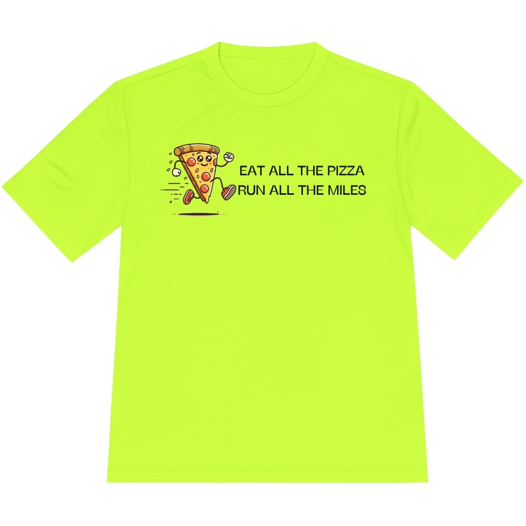 Printify T-Shirt Neon Yellow / XS Run All The Miles T-Shirt / Pro