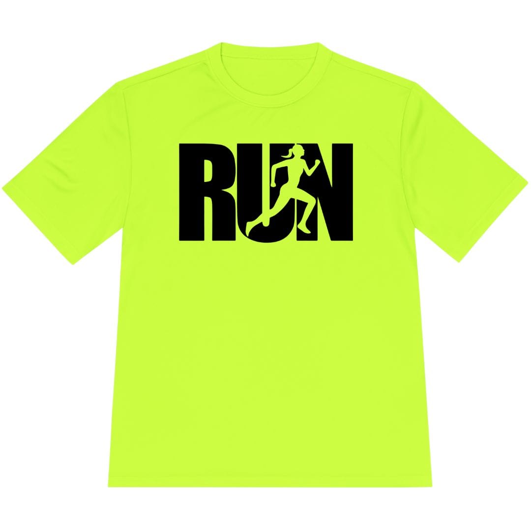 Printify T-Shirt Neon Yellow / XS Run Girl T-Shirt / Pro
