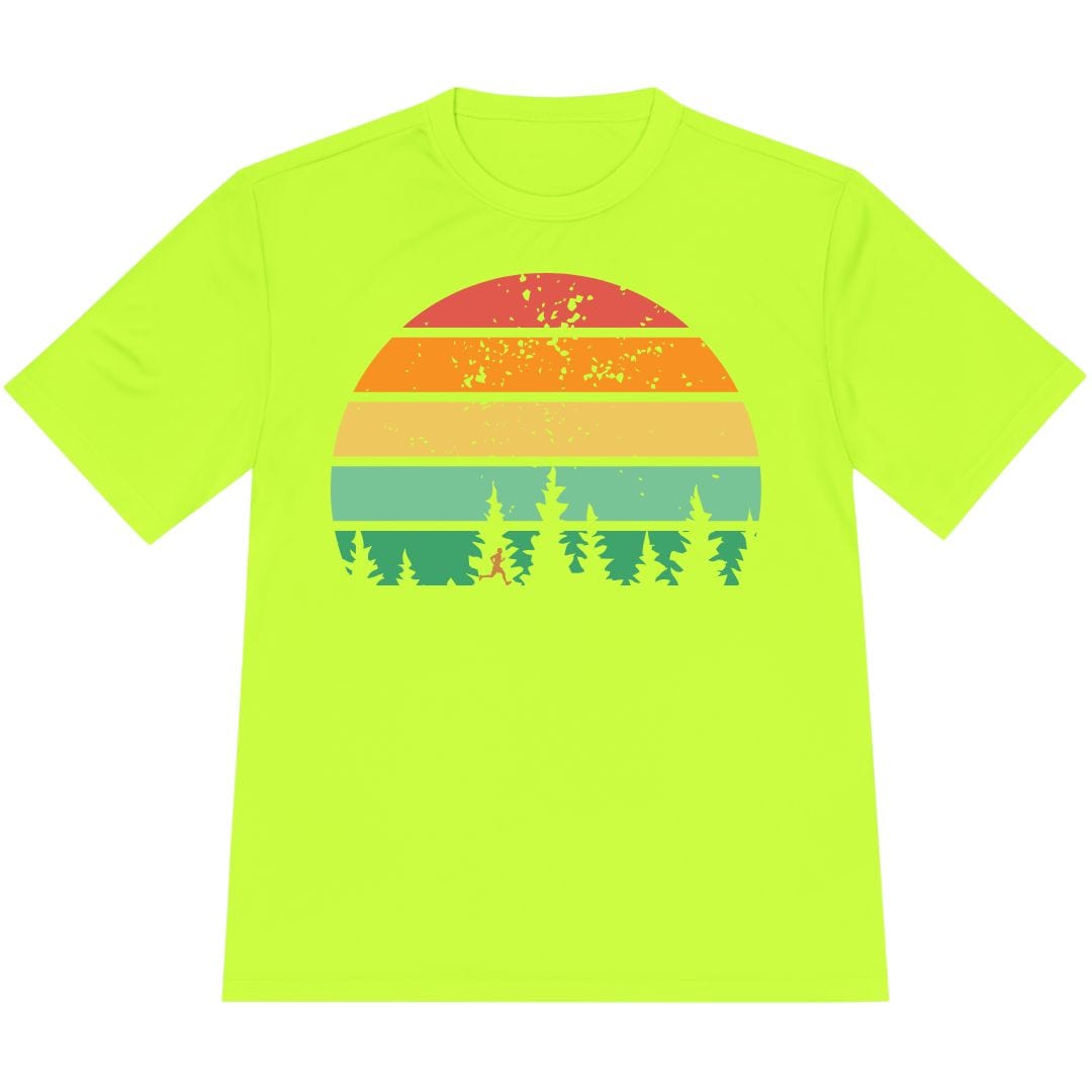 Printify T-Shirt Neon Yellow / XS SunSet Runner T-Shirt / Pro