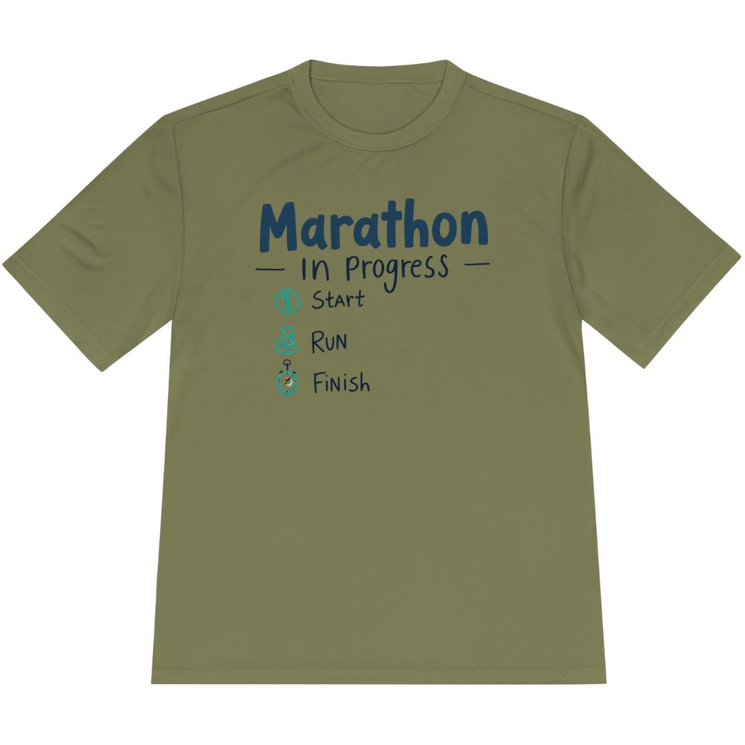 Printify T-Shirt Olive Drab Green / XS Easy Marathon T-Shirt / Pro