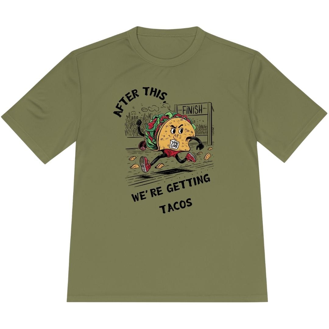 Printify T-Shirt Olive Drab Green / XS Getting Tacos T-Shirt / Pro