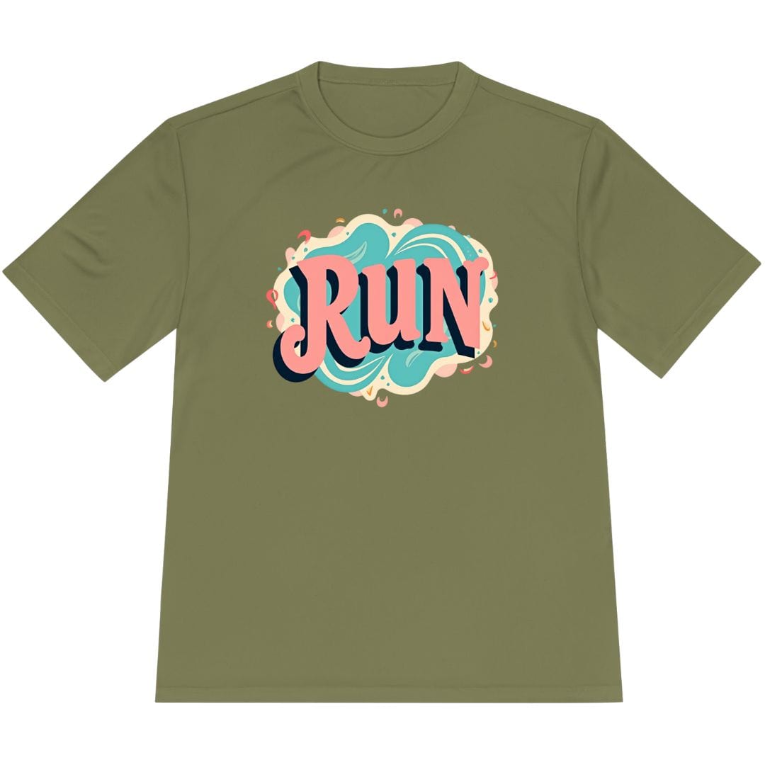 Printify T-Shirt Olive Drab Green / XS Groovy Run T-Shirt / Pro